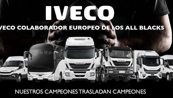 IVECO Colaborador Europeo de los ALL BLACKSIVECO EUROPEAN SUPPORTER OF THE ALL BLACKS