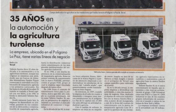 35 AÑOS en la automoción y agricultura turolense.