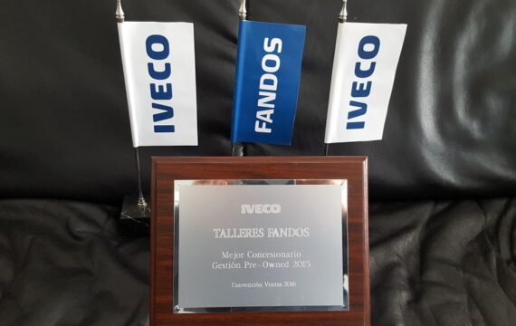 Galardon mejor Concesionario IVECO en Gestión Pre-Owned del año 2015.